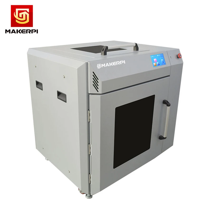 Makerpi S400 Industrial 3d Printer with Constant Temperature Heating System 500℃ Nozzle Support 360 Stainless Steel PEEK Materi