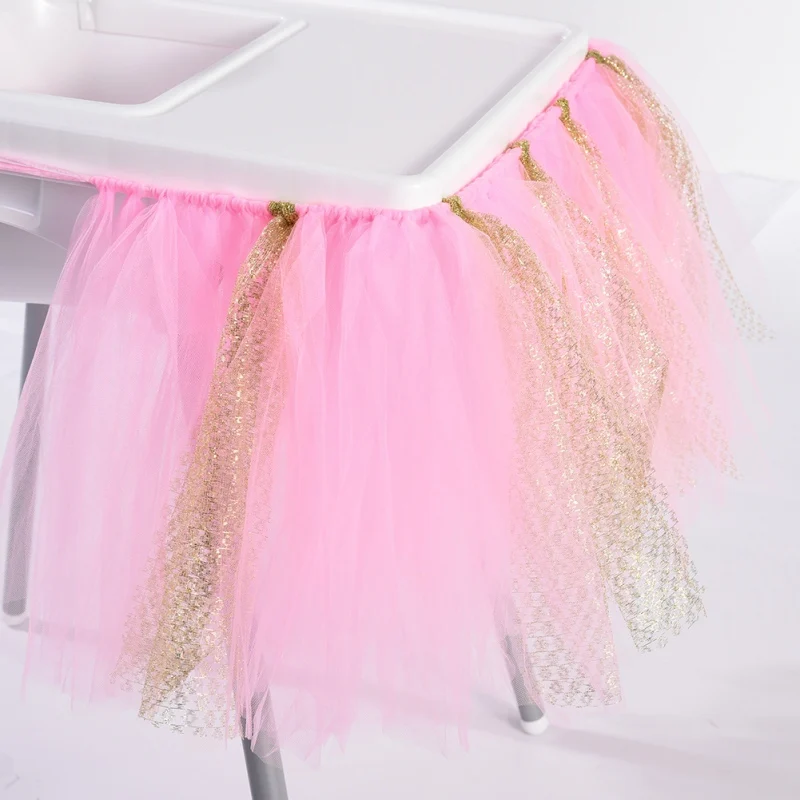 Детская юбка на 1 год вечерние юбки день рождения пачка для стула серебристая