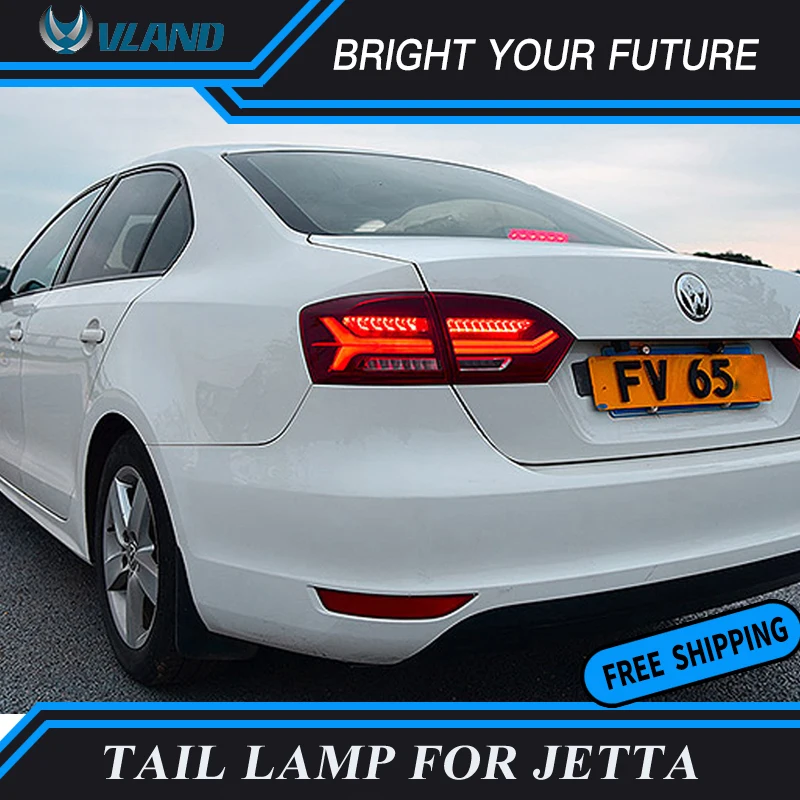 Автомобильный дымчатый задний фонарь для MK6 VW Jetta 2012 2016 Audi Style красный