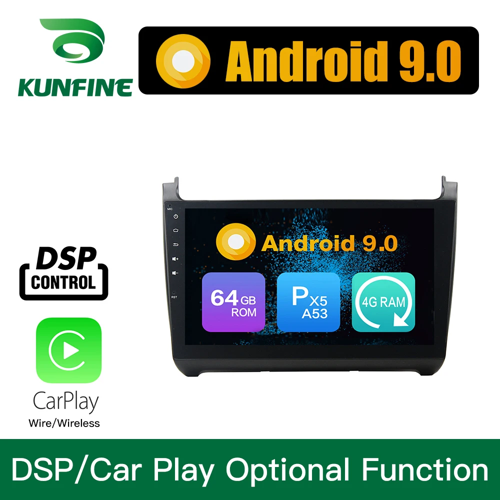 Android 9 0 Восьмиядерный 4 Гб ОЗУ 64 ПЗУ автомобильный DVD GPS мультимедийный плеер