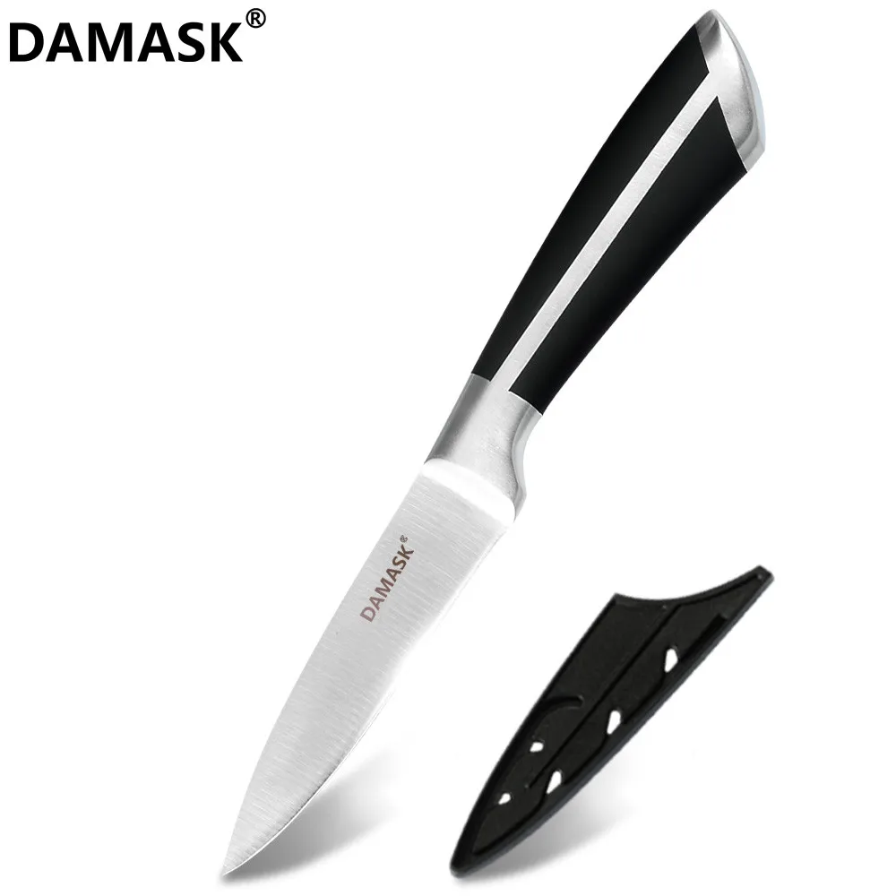 3.5 inch Paring Дамасские кухонные ножи из нержавеющей стали, нож для очистки овощей Santoku, ножи для нарезки хлеба, ножи для овощей, мяса, рыбы, кухонная принадлежность - Цвет: 3.5 inch Paring