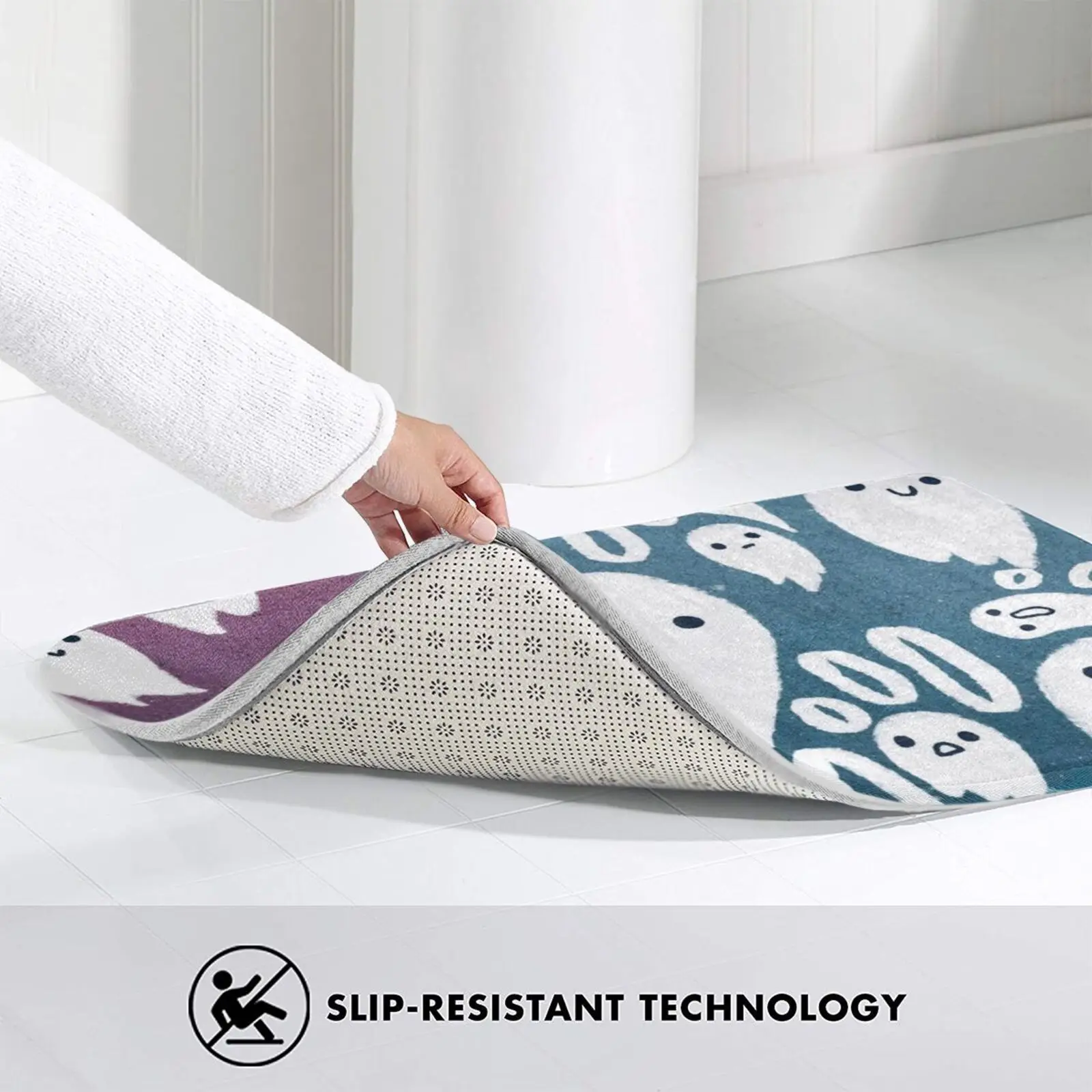 Мягкий Нескользящий Коврик для путешествий Ghosties 597 коврик подушка призраки