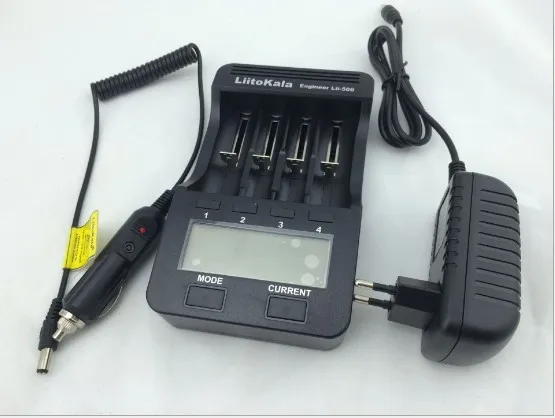 

LiitoKala lii-500 LCD 3.7V/1.2V AA/AAA 18650/26650/16340/14500/10440/18500 Battery Charger with screen+12V2A adapter lii500 5V1A