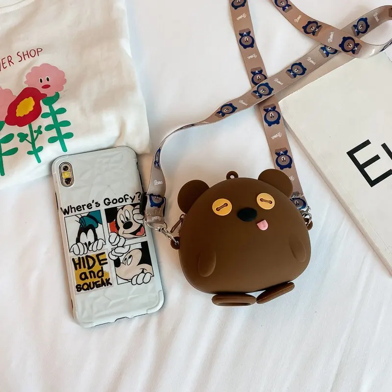 Детская силиконовая сумка-мессенджер с изображением героев Диснея Микки Мауса