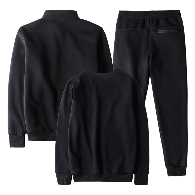 8XL большой спортивный костюм Для мужчин 3 предмета комплект со штанами зимняя