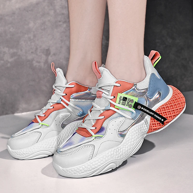 

Hot Sale Women's Sneakers Breathable Mash Running Shoes for Women Lightweight Lace-up Woman's Shoe Non-slip Outdoor Sport Shoes