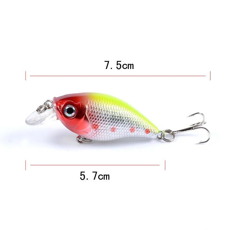1PCS Wobblers Quality Crankbait Simulation Fishing Lure 5.7cm 7g Jerkbait Floating Hard Bait Bass Carp Pesca Fishing Tackle