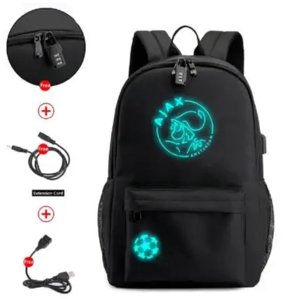 DJ Marshmallow рюкзак Многофункциональный USB зарядка для подростков мальчиков студенческих девочек школьные сумки Дорожная светящаяся сумка для ноутбука - Color: 4
