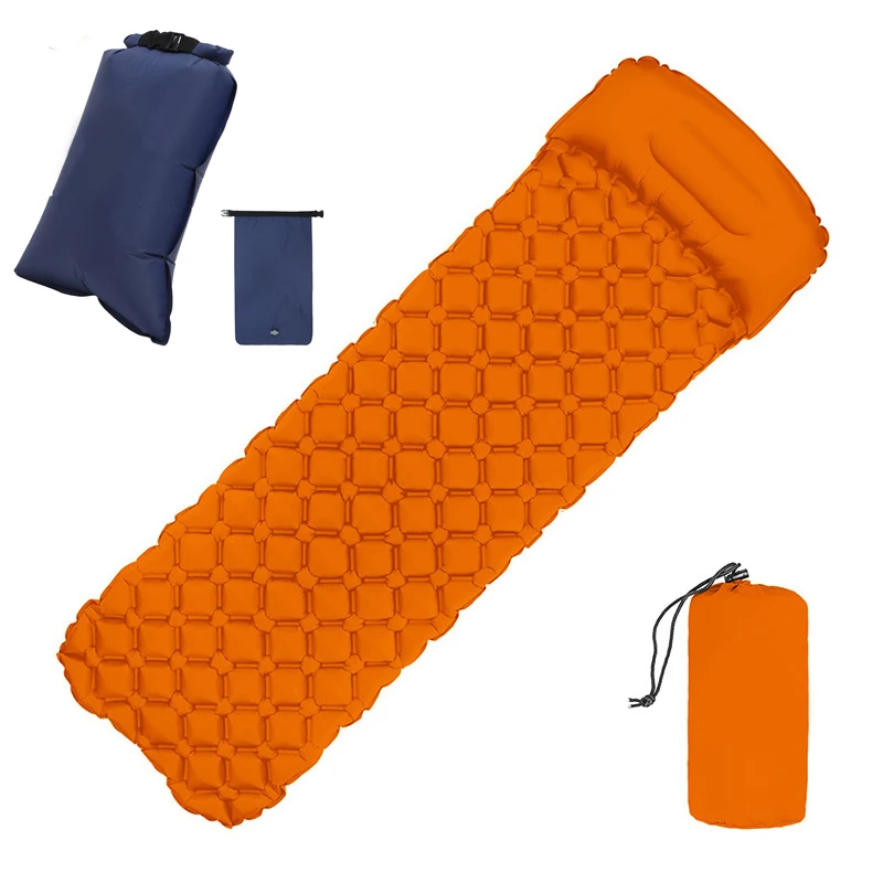 barato Ao Ar Livre Colchão Com Travesseiro De Enchimento Rápido Carro Portátil Almofada Dormir Piquenique Colchão De Ar Compacto Para Acampamento Mochila