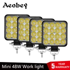 4 шт. светодиодный автомобильный бар рабочий светильник 48 Вт внедорожный рабочий светильник 12 в светильник противотуманная фара 4x 4 светодиодный фара трактора Светильник лампы Точечный светильник для грузовика ATV