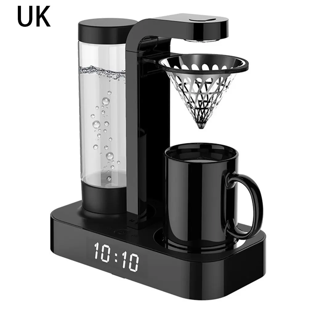 

Портативная кофеварка, 500 мл, полностью автоматическая капельная кофемашина, Часы, бытовая американская кофеварка