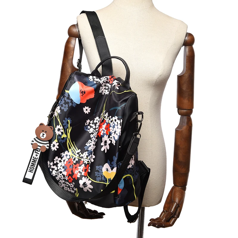 

Waterproof Women Oxford Bagpack Fashion Multifunction Backpack Female Anti Theft School Bag for Teenager Girls Sac A Dos mochila