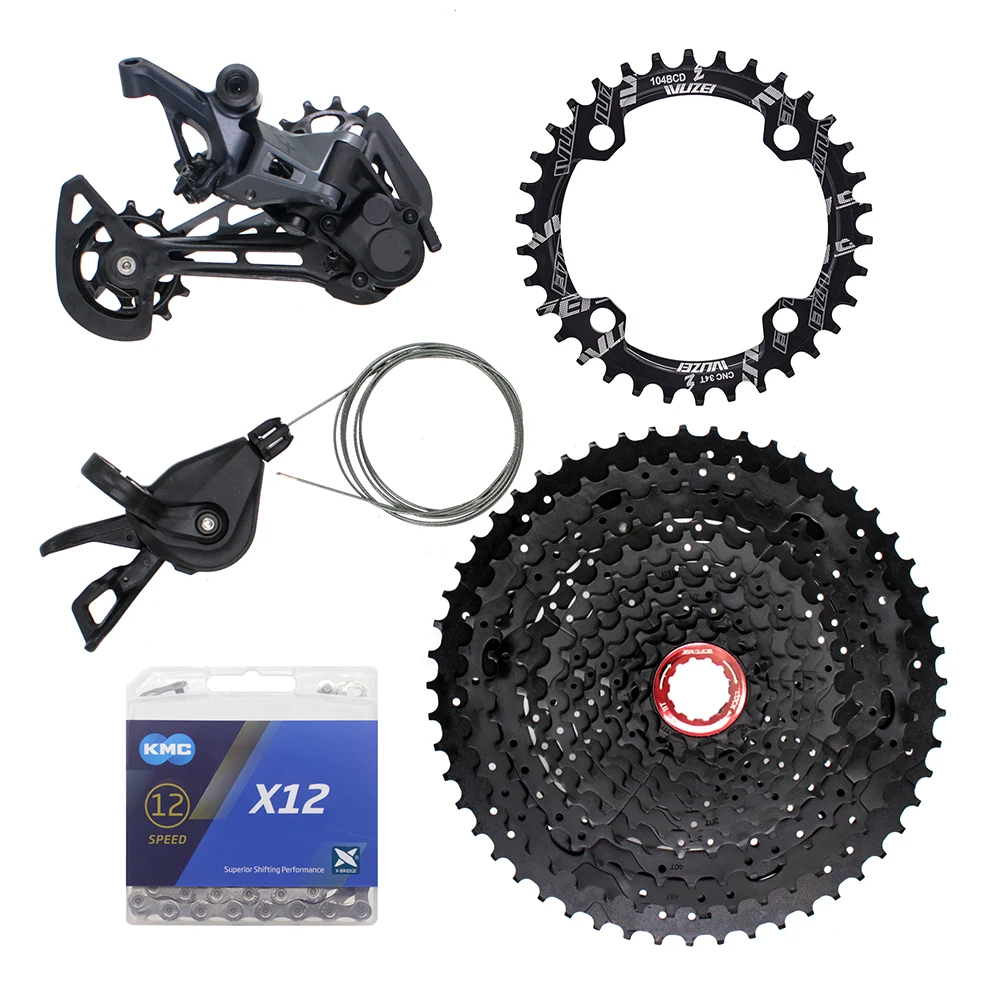 SHIMANO DEORE SLX M7100 12 Скорость набор велосипедных компонентов 11-50/52T ZRACE альфа-кассета+ передняя Звездочка+ KMC X12 цепь+ M7100 переключения передач