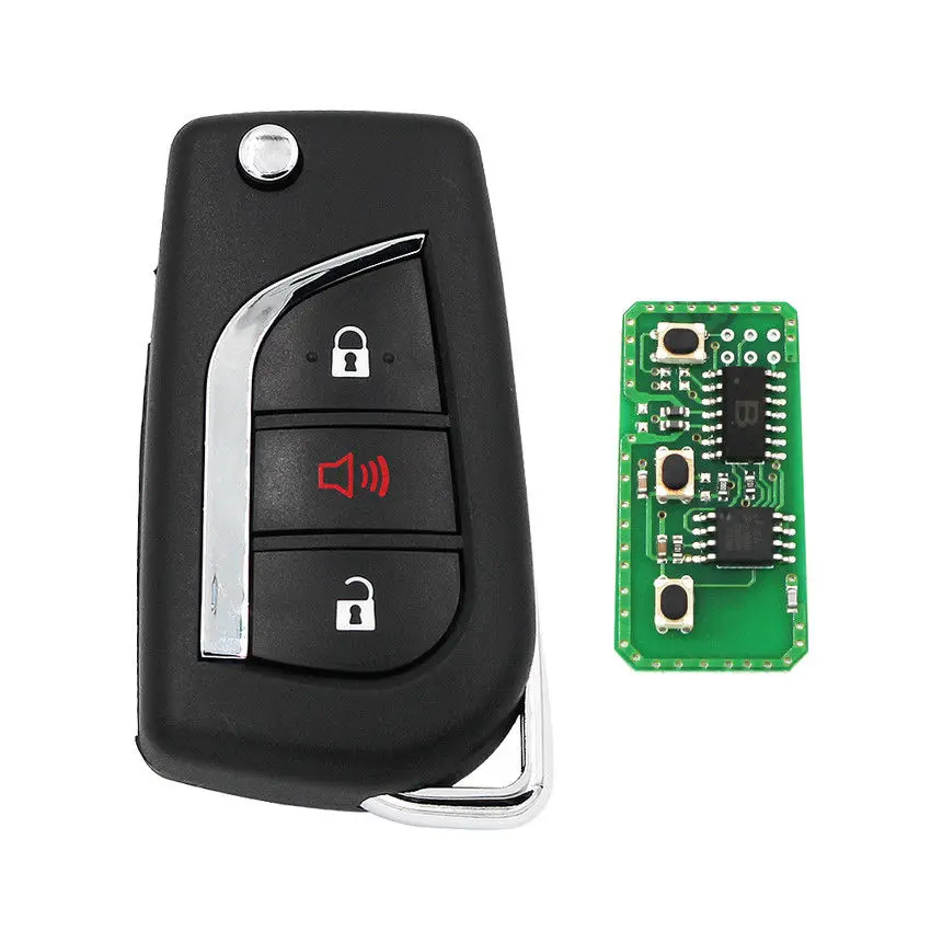 Обновленный флип дистанционный ключ для Toyota Camry Corolla Hilux 3 кнопки 4D67 433,92 МГц B41TA B42TA