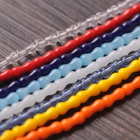 1 8x3 5mm tube crystal glass loose spacer beads lot for jewelry making diy crafts