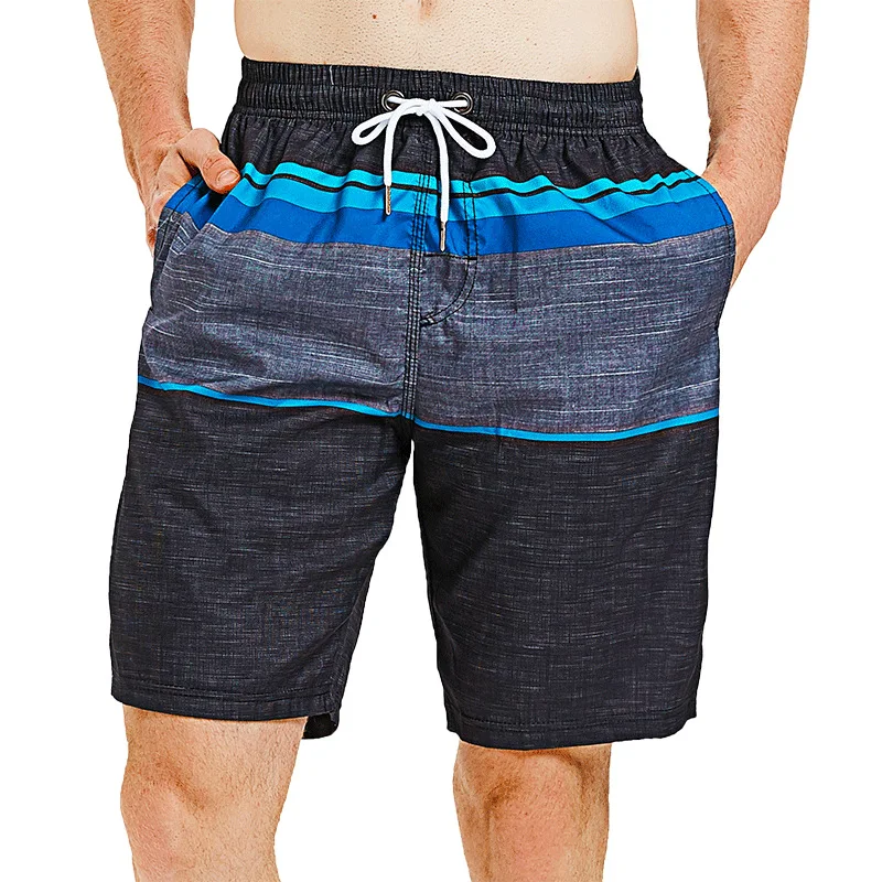 Plus size Quick Dry Splice Running Shorts Men Swimsuit Man Swimwear Mens Short Pants Surf Joggers Sport Gym Beach Wear Mans new