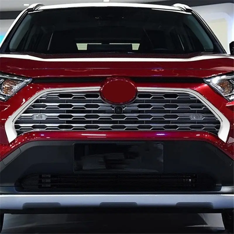 Автомобильная крышка WELKINRY для Toyota RAV 4 V XA50 2018 2019 2020 RAV4 ABS Хромированная передняя