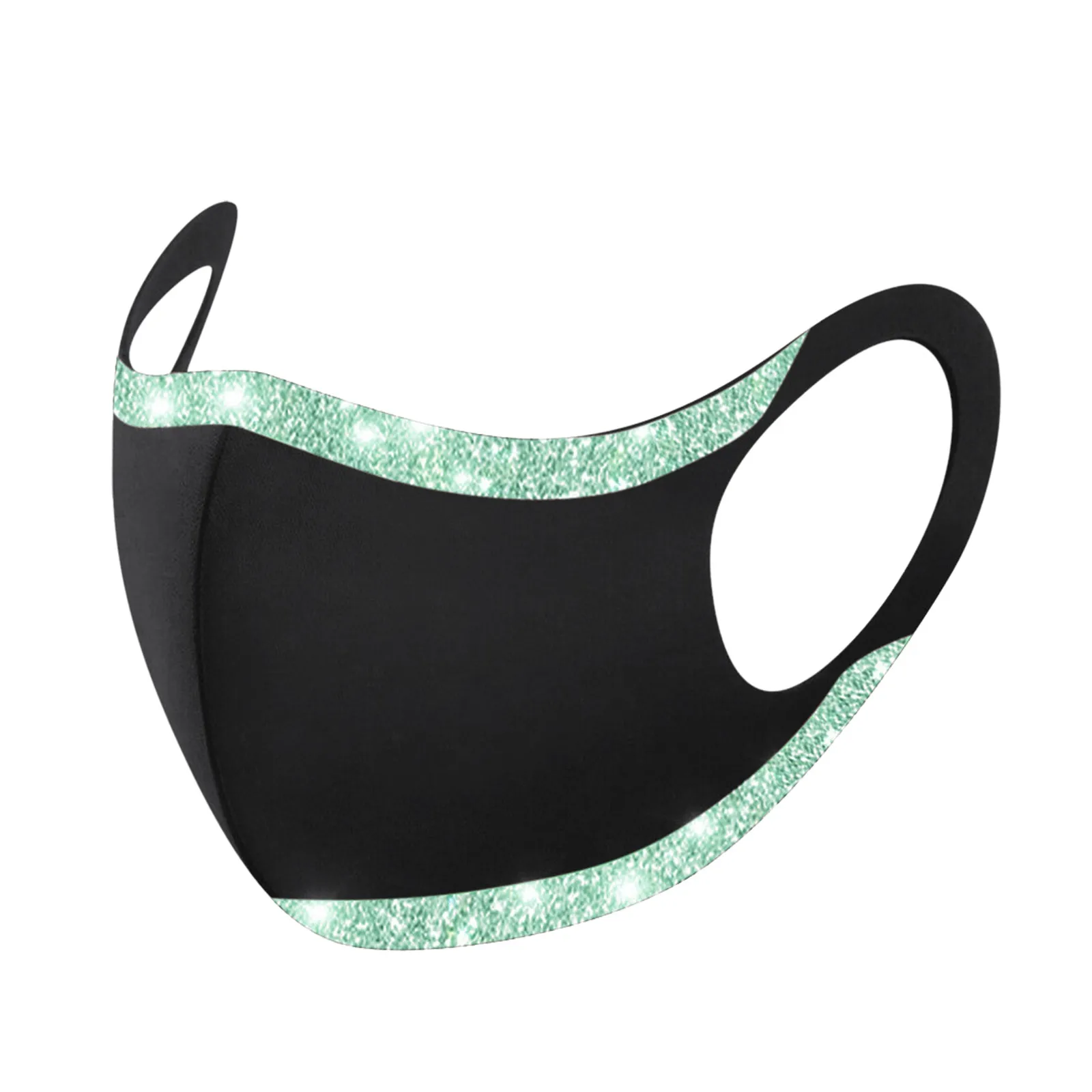 Повязка на голову 1 шт. маска для взрослых с блестками Регулируемая ветрозащитная