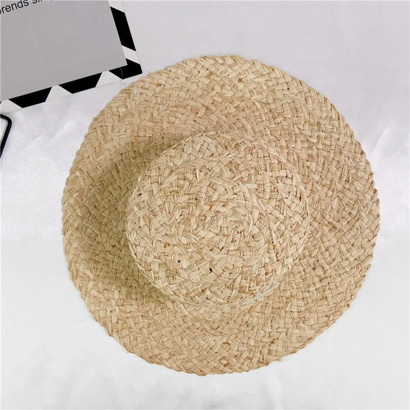 Wide Brim Raffia Straw Fedora Hat Summer Hat for Women Ribbon Decoration Beach Hat Sun Protection Jazz Hat Kentucky Derby Hat