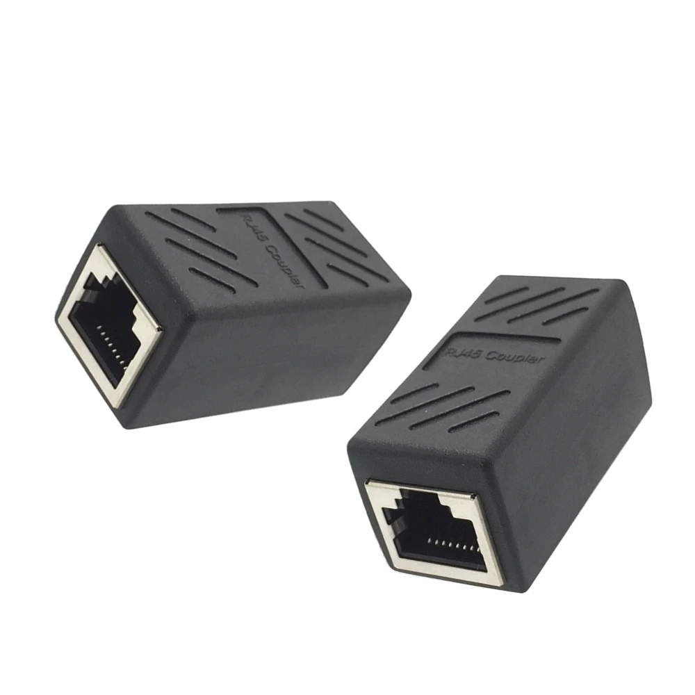 Whole Sale RJ45 Connector Cat7/6 Ethernet Adapter Network Extender Convertor Extension Cable for Ethernet Cable Female to Female