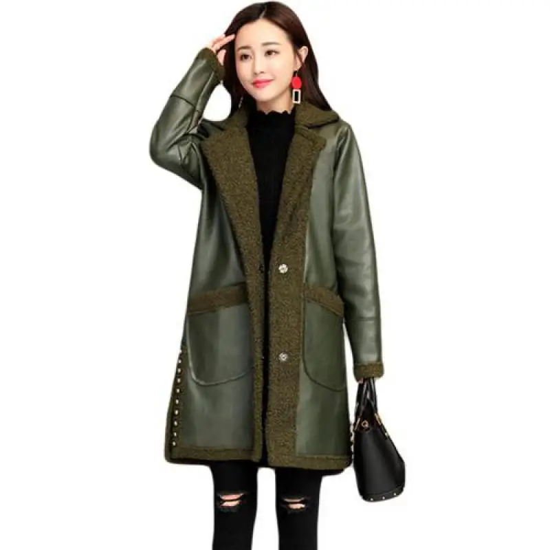 Женская Офисная куртка высокого класса с длинным рукавом однотонное