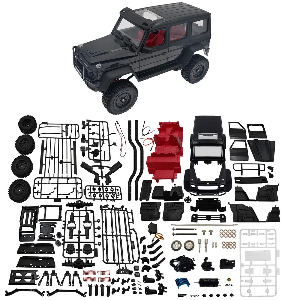 MN86K 1/12 комплект радиоуправляемого автомобиля 2,4G 4WD 230 мм Колесная база гусеничный внедорожник 390 щеточный мотор грузовик WPL MN Радиоуправляемый автомобиль разборный сделай сам