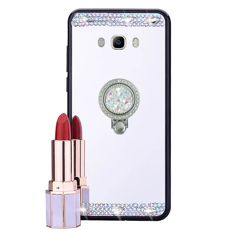 Зеркальный чехол со стразами для телефона Samsung J7 2016 J3 J5 Prime A5 2017 A32 A12 A72 A52 A51 A50 A70 J8 S20