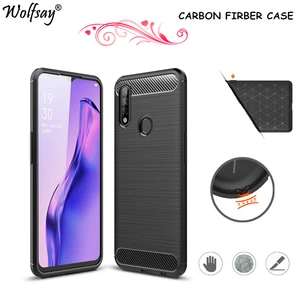 carbon fiber cover for oppo a8 case 6 5 inches rubber bumper silicone shockproof case for oppo a8 cover shell for oppo a8 case free global shipping