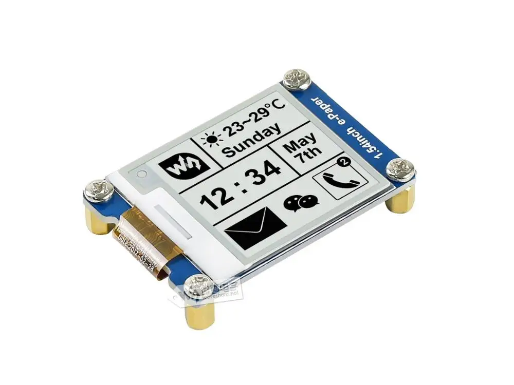1 54 дюймовый электронный бумажный модуль 200x200 SPI интерфейс Ультра низкое
