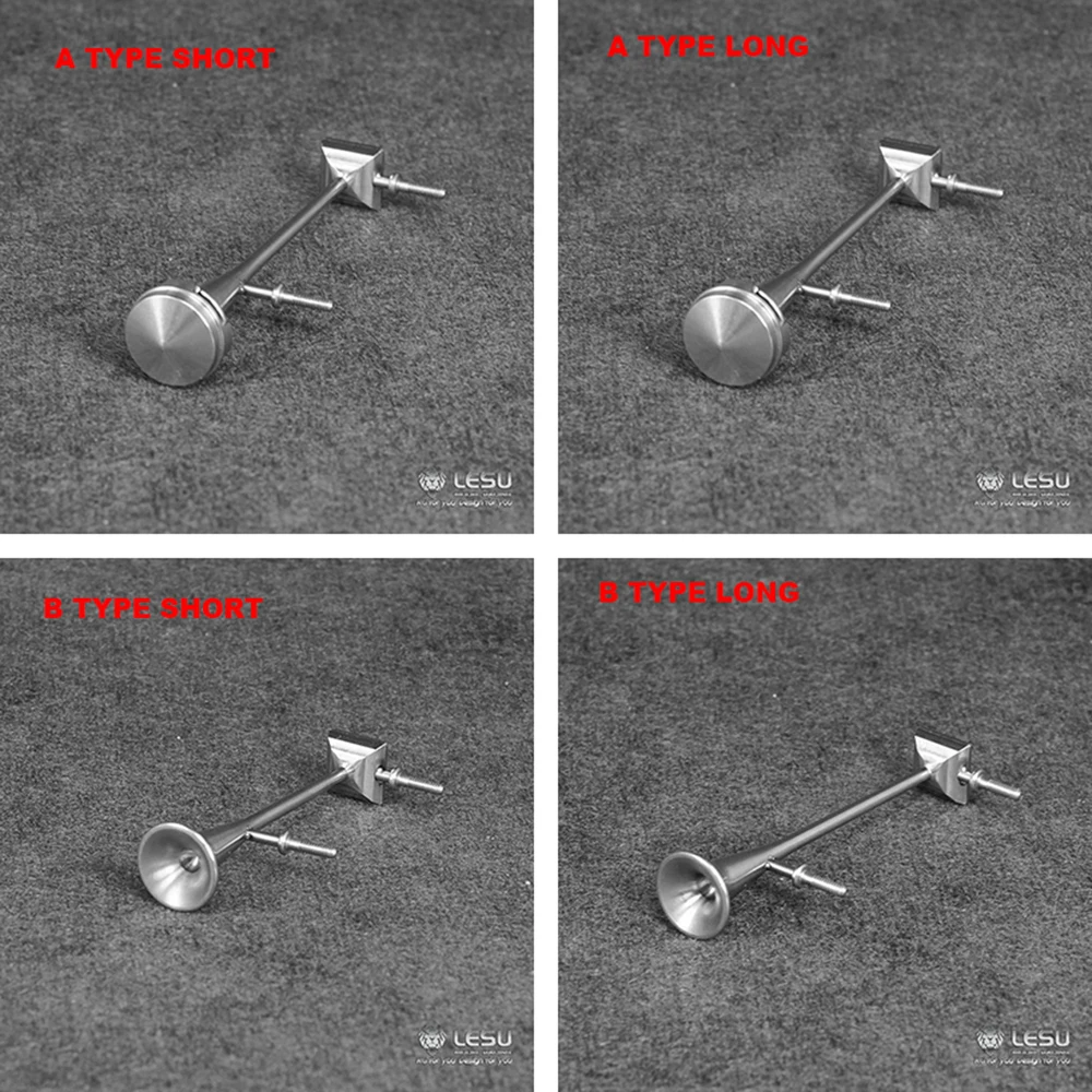 Длинный/короткий металлический свисток для крыши LESU звуковой сигнал модели 1/14