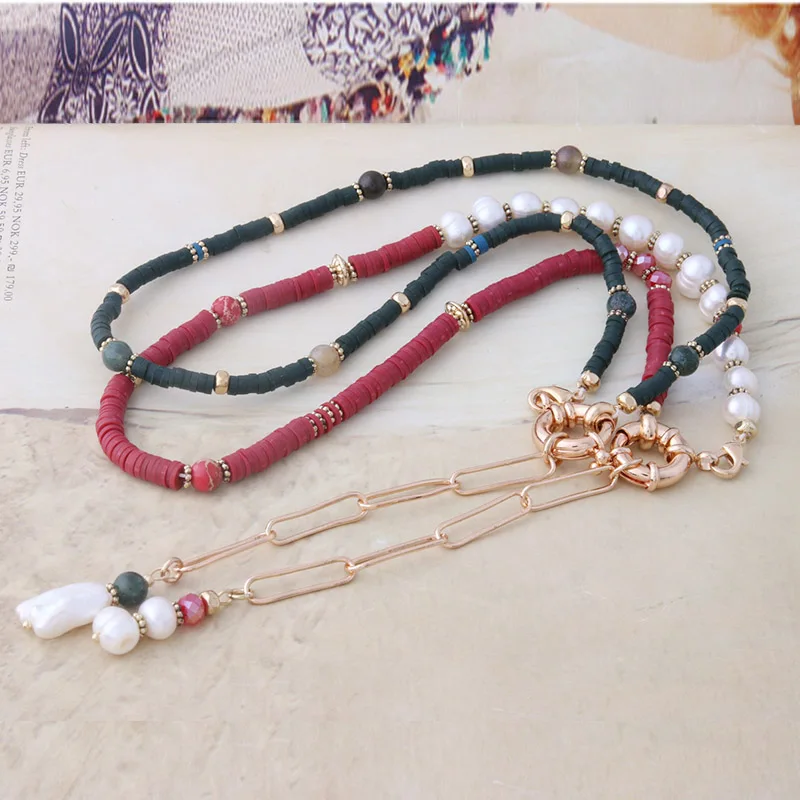 Freshwater Pearls Bracelete Nationality Fashion nation Braceletes Pulsera de piedra Mujer Bohemia Bangle Jewelry | Украшения и