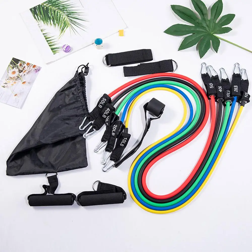 Эластичная лента-Эспандер для фитнеса 150 фунтов 11 шт. | Спорт и развлечения
