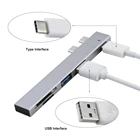 Из алюминиевого сплава с разъемом USB C USB концентратор с SDустройство для считывания с tf-карт мульти Тип USB C Hub адаптер совместим с Apple MacBook Pro портативных ПК