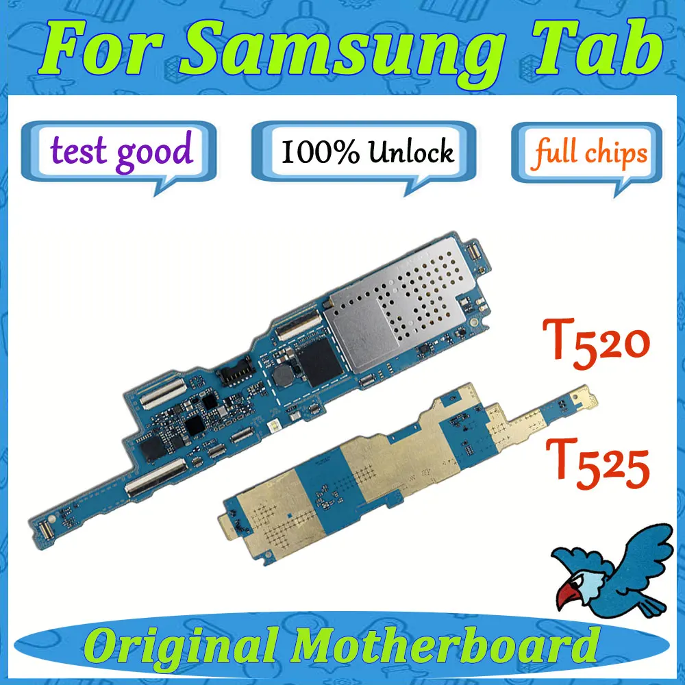 Платы для Samsung Galaxy Tab Pro T520 T525 Заводская материнская плата Android OS логическая с