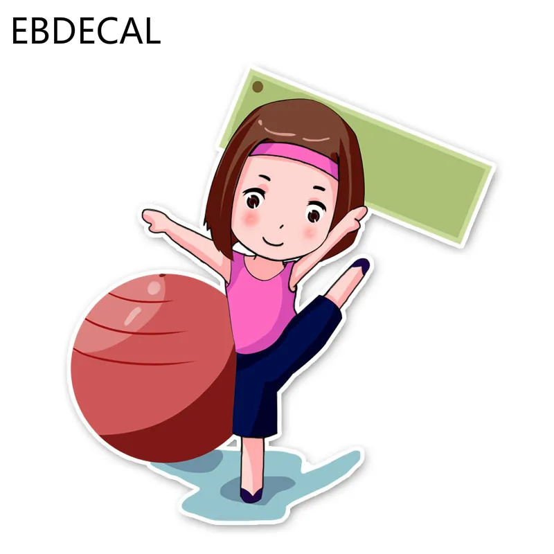 Ebdeckle Мода йога фитнес для Авто/бампер/окно/настенные наклейки DIY Декор CT6120 |