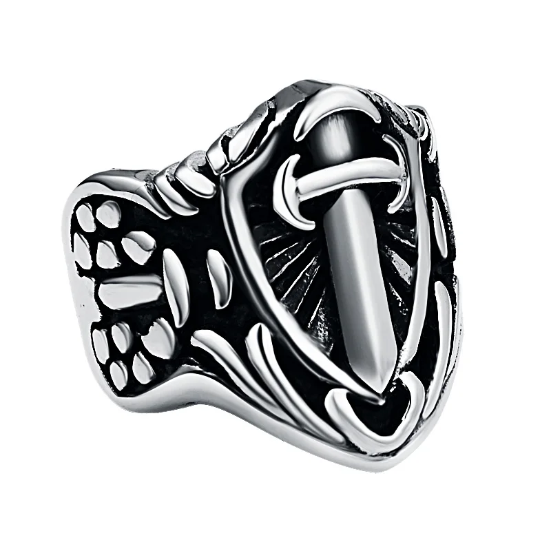 Мужской античный мусульманский меч имама Али кольцо из нержавеющей стали ислам