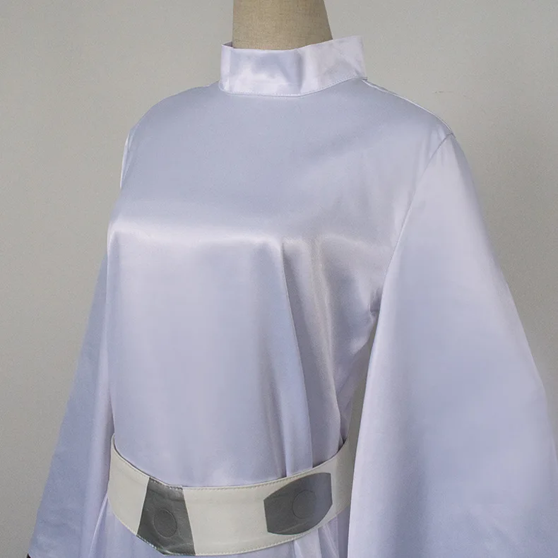 Лидер продаж платье принцессы из фильма Звездные войны Косплей белое длинное