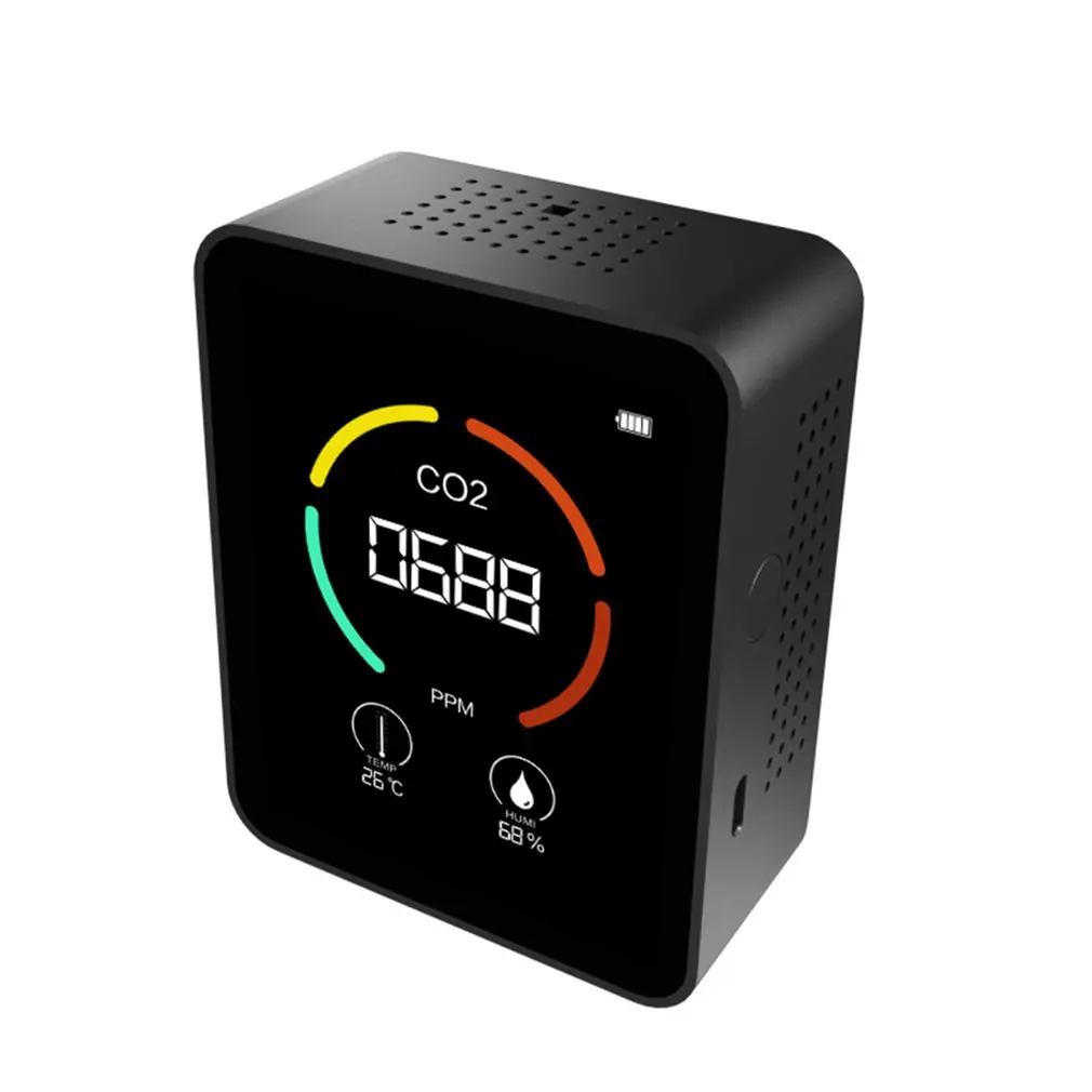 

Air Monitor CO2 Carbon Dioxide Detector Greenhouse Warehouse Air Quality Temperature Humidity Monitor Fast Measurement Meter