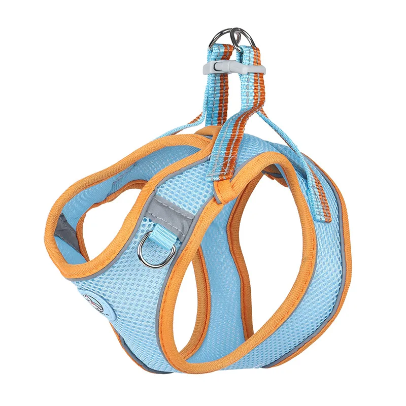 Adjustable Nylon Breathable Pet Dog Reflective Harness Vest With Lead Leash Set For Outdoor Walking Chest Strap Kitten | Дом и сад