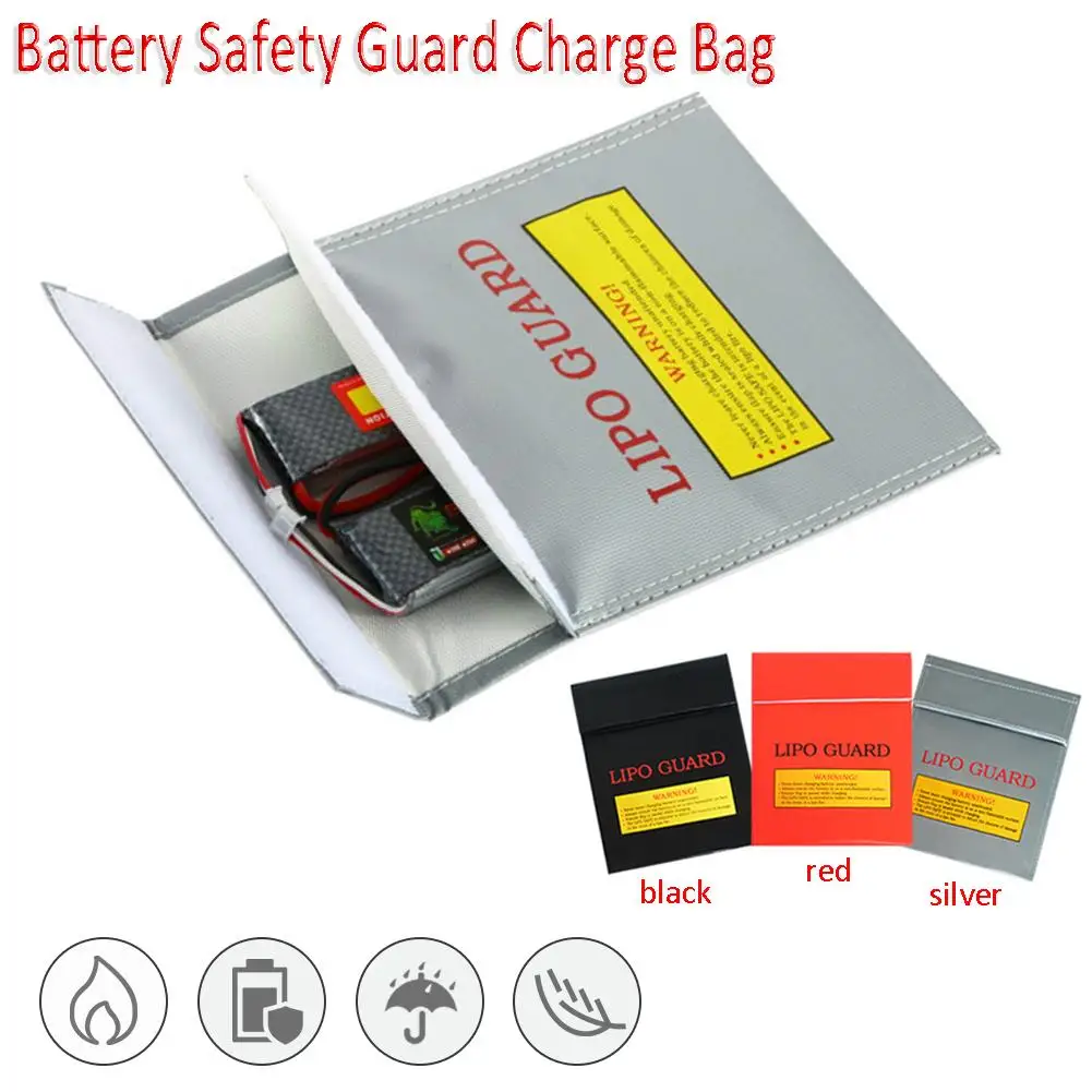S / L Size Lithium Battery Safety Guard Charge Bag Model Airplane Fireproof Explosionproof Tote In Stock | Игрушки и хобби
