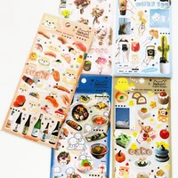 cute sushi rice ball cats dogs cake kids memorial book bullet decoration stickers