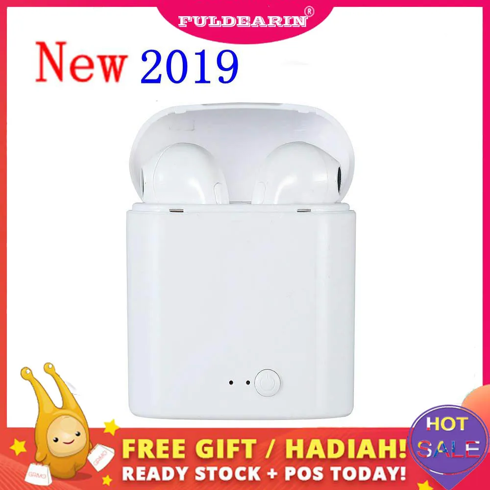 Портативные беспроводные Bluetooth наушники i7s tws стереонаушники мини гарнитура с