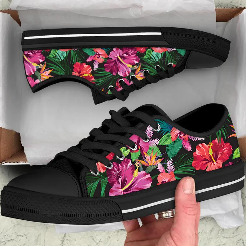 

FORUDESIGNS Tropical Hibiscus Flower Hawaii Style Women Casual Sneakers Flats Autumn/Winter Lace-up Comfortable Female Walking