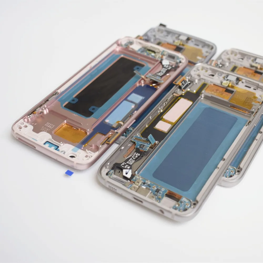 Для samsung Galaxy S7 Edge экран Super AMOLED 5," S7Edge G935 G935F SM-G935F ЖК-дисплей сенсорный дигитайзер в сборе с рамкой