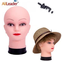 alileader cheap new style bald block head mannequin head wig making display styling head mount hole with free t pins doll head