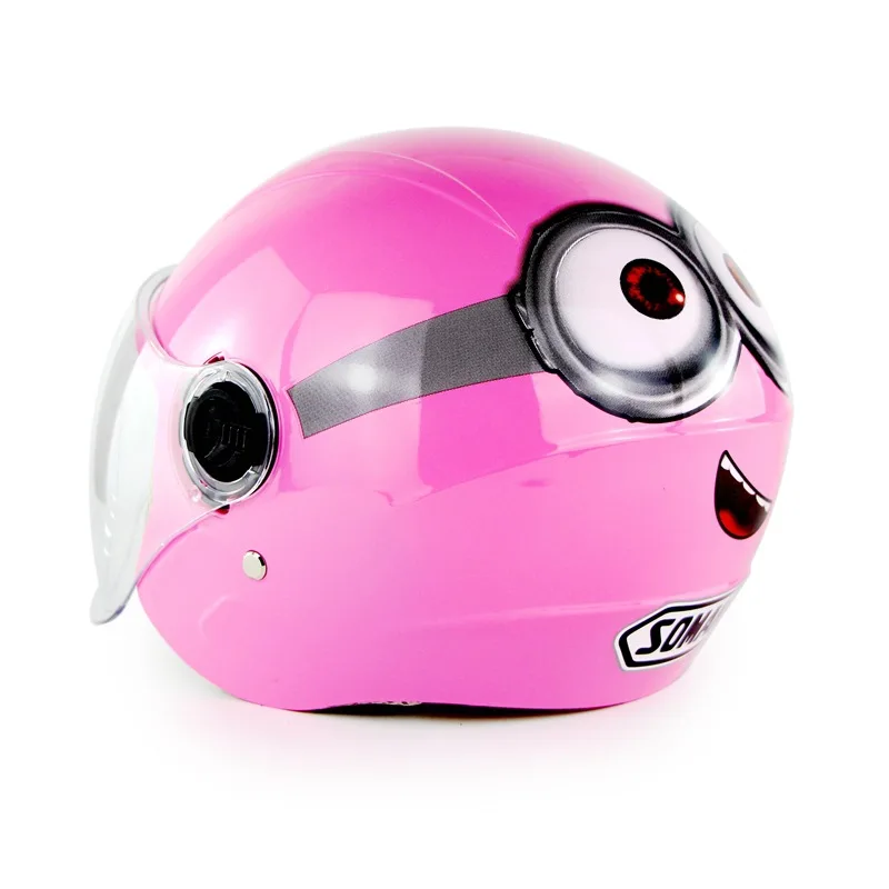 Детский шлем симпатичный мотоциклетный защитный половинчатый для мужчин и