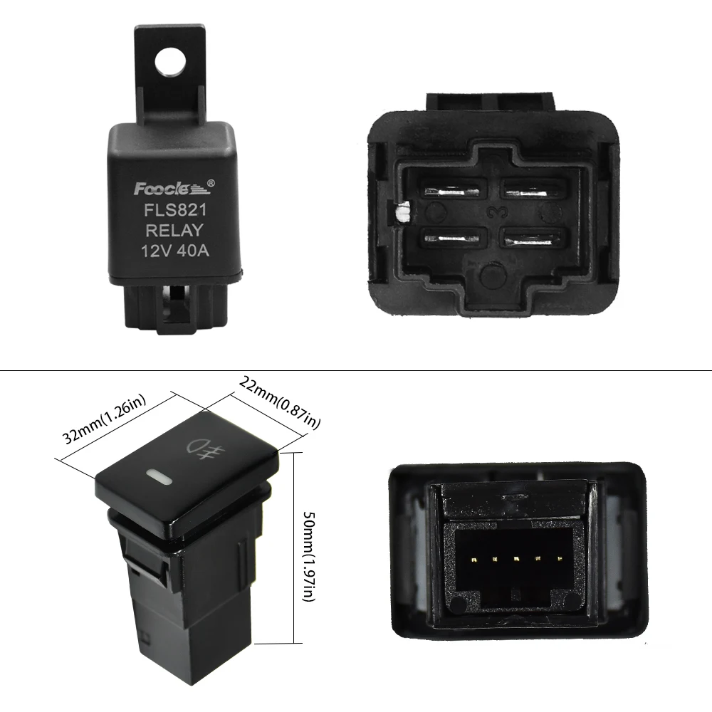 YUNPICAR H11 881Fog Light разъем электросети провода с 40A реле Вкл/Выкл комплекты переключателей для Toyota GM hyundai Accent