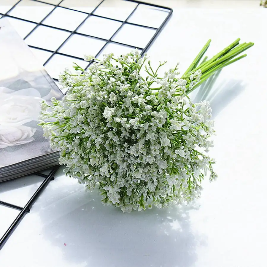 

Gypsophila Artificial Flowers Bridal Accessories Christmas Home Decor Vase Dining Indoor Bonsai Diy for Wedding Holiday Supplies