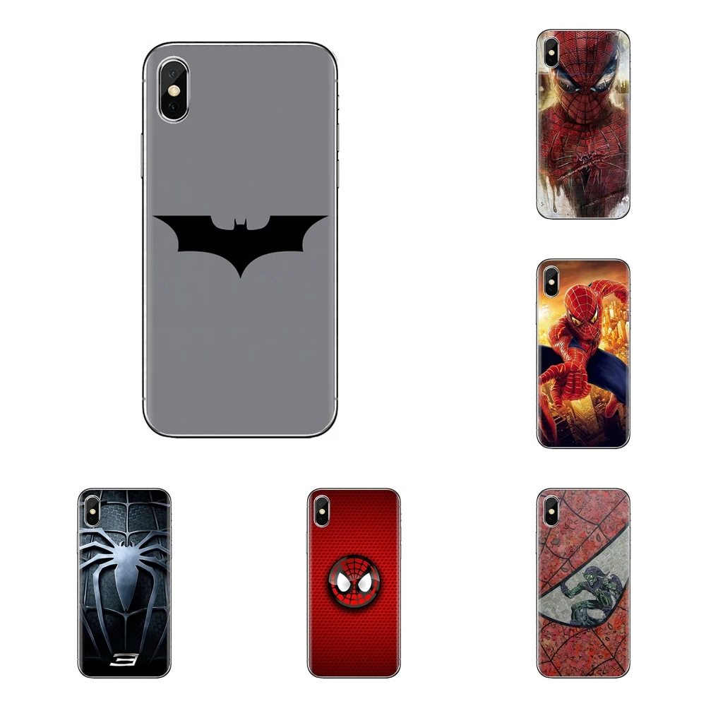 Comics superhoreos Spiderman для samsung Galaxy S2 S3 S4 S5 MINI S6 S7 edge S8 S9 Plus Note 2 3 4 5 8 Coque Fundas TPU чехол сумка |