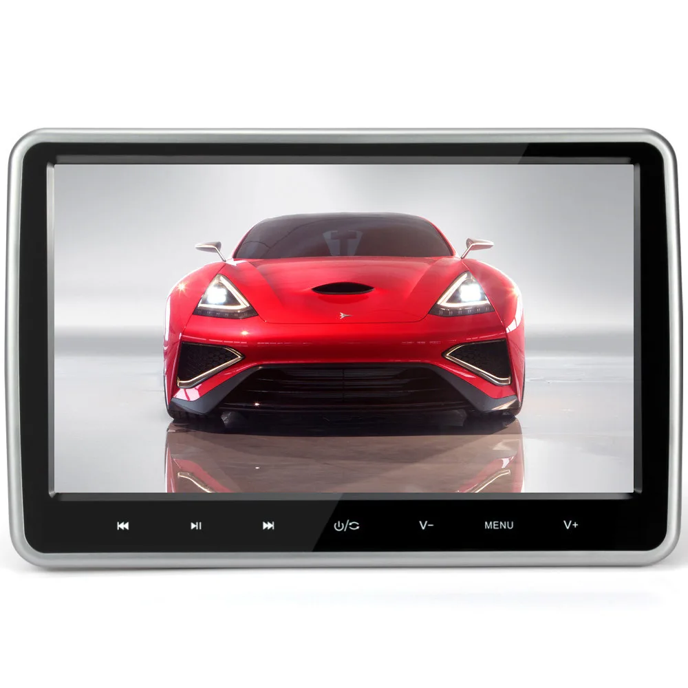 Автомобильный монитор на подголовник 10 1 дюйма 1024*600 автомобильный DVD видео